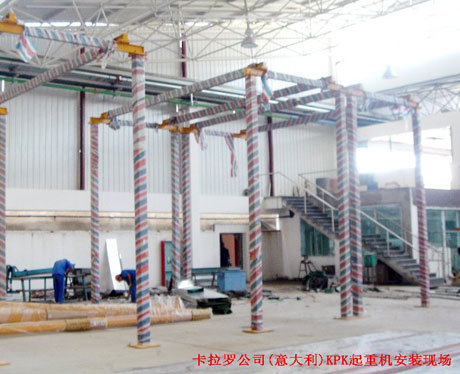 卡羅拉公司（意大利）KPK起重機安裝現(xiàn)場